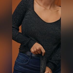 NWOT Anthropologie Bodycon Ribbed Pullover Sweater Top, Size XS